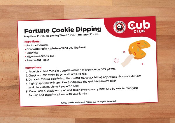 Fortune Cookie Dipping